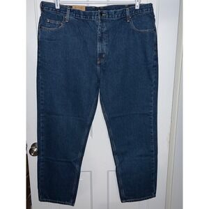NWT Member's Mark Mens Relaxed Fit Dark Wash Denim Jeans Size 42x30